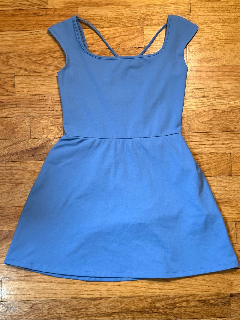 Wild Fable Blue Skater Dress - Classic Scoop Neck with short underneath